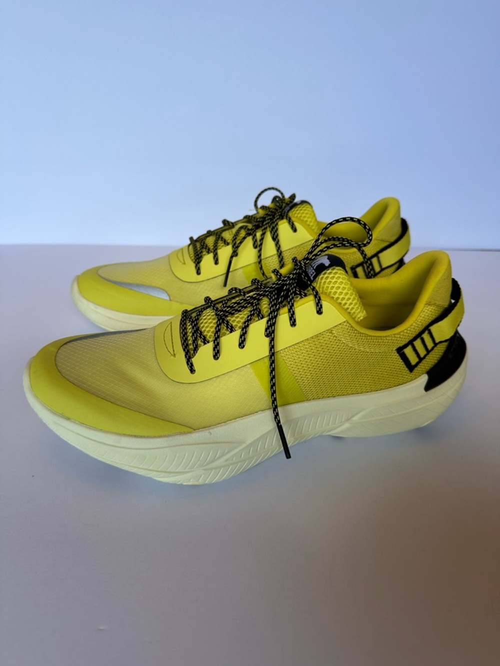 Sorel Explorer Blitz Leisure Lace Sneakers Neon Yellow Lime Mesh 11 - Picture 4 of 7